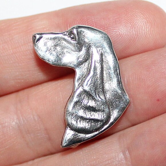 Sterling Silver Irish Setter or Spaniel Vintage Brooch - Picture 4 of 4